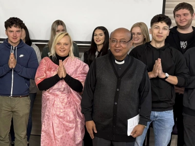 ilustracja aktualności: Ksiądz Profesor Dipankar Haldar z Serampore College w Indiach z wizytą w Akademii WSB w Cieszynie