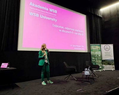 Ilustracja wydarzenia: dr Edyta Nowak-Żółty na  HerStory in IT  w ramach  BBDays4.IT