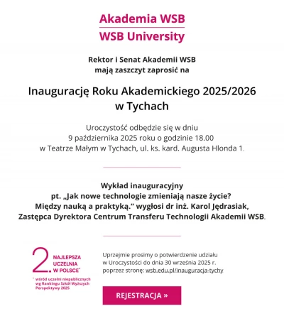 ilustracja aktualności: Inauguracja Roku Akademickiego 2025/2026