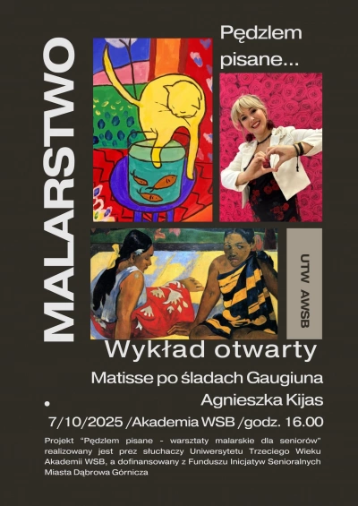 ilustracja aktualności: Wykład Otwarty w ramach Projektu Inicjatyw Senioralnych Miasta Dąbrowa Górnicza