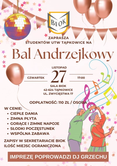 ilustracja aktualności: Bal Andrzejkowy w Tąpkowicach