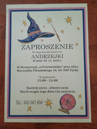 ilustracja aktualności: Zapraszamy na Andrzejki