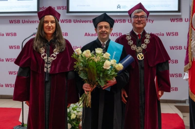 ilustracja aktualności: Prof. David E. Fisher z tytułem Doktora Honoris Causa Akademii WSB