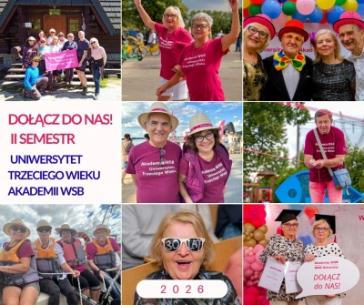 ilustracja aktualności: Dołącz do Uniwersytetu Trzeciego Wieku Akademii WSB w Dąbrowie G&oacute;rniczej!