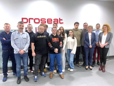 ilustracja aktualności: Studenci z wizytą studyjną w firmie Proseat w Bielsku-Białej