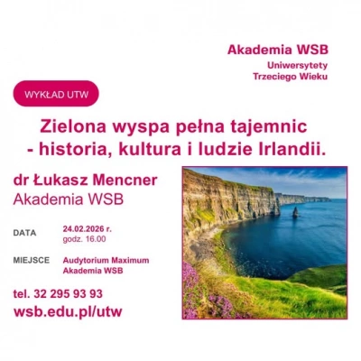 ilustracja aktualności: Zielona Wyspa bez tajemnic &ndash; wykład o Irlandii