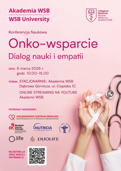 ilustracja aktualności: KONFERENCJA NAUKOWA Onko-wsparcie. Dialog nauki i empatii.