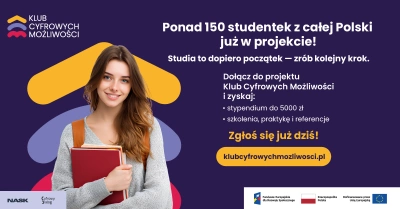 ilustracja aktualności: Kolejna edycja naboru do projektu Klub Cyfrowych Możliwości