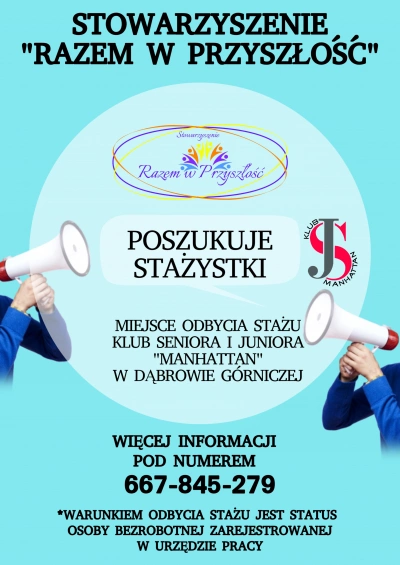 ilustracja aktualności: Staż w Klubie Seniora i Juniora &bdquo;Manhattan&rdquo; &ndash; Dąbrowa G&oacute;rnicza
