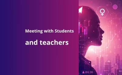 ilustracja aktualności: Meeting with students and teachers