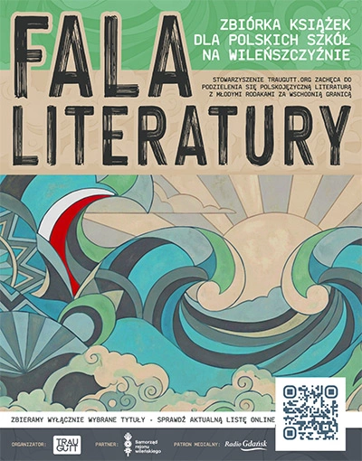 ilustracja aktualności: FALA LITERATURY &ndash; wspieramy polskie szkoły na Litwie poprzez zbi&oacute;rkę książek