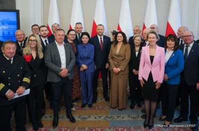 ilustracja aktualności: Prof. Iwona Klonowska at the Maritime Council meeting in the Belweder