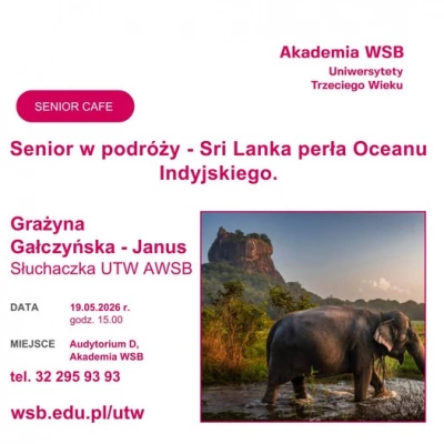 ilustracja aktualności: Sri Lanka i oddech spokoju &ndash; inspirujące spotkania UTW Akademii WSB