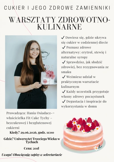 ilustracja aktualności: Cukier i jego zdrowe zamienniki - warsztaty zdrowotno - kulinarne