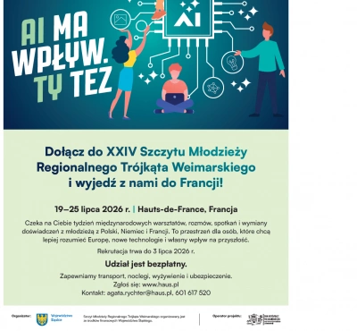 ilustracja aktualności: Rusza rekrutacja na Szczyt Młodzieży Regionalnego Tr&oacute;jkąta Weimarskiego 2026!