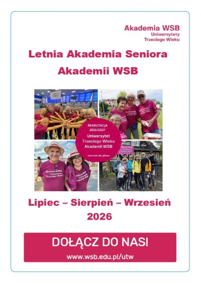 ilustracja aktualności: Lato pełne aktywności &ndash; rusza Letnia Akademia Seniora 2026!