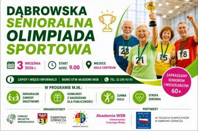 ilustracja aktualności: Ruszają zapisy do I Dąbrowskiej Senioralnej Olimpiady Sportowej!