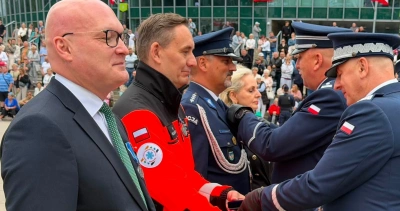 ilustracja aktualności: Prof. Marcin Lis Receives the Honorary Badge for Merits to the Provincial Police Headquarters in Katowice
