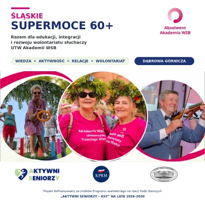 ilustracja aktualności: Mamy dofinansowanie! Ruszają &bdquo;Śląskie SUPERMOCE 60+
