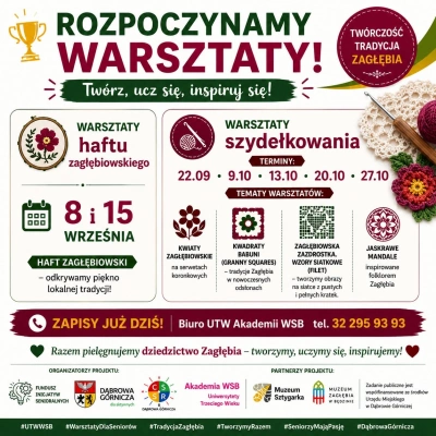 ilustracja aktualności: Odkrywamy tradycję Zagłębia &ndash; ruszają warsztaty rękodzielnicze