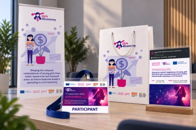 ilustracja aktualności: Promotional materials for Girls4Economy Final Conference are ready!