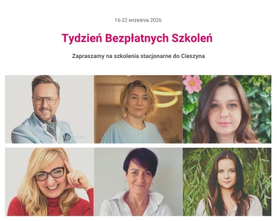 ilustracja aktualności: Tydzień Bezpłatnych Szkoleń w Cieszynie &ndash; praktyczna wiedza od ekspert&oacute;w na  Frysztackiej 44