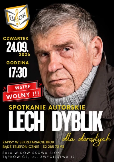 ilustracja aktualności: Spotkajmy się z aktorem Lechem Dyblikiem w Tąpkowicach!