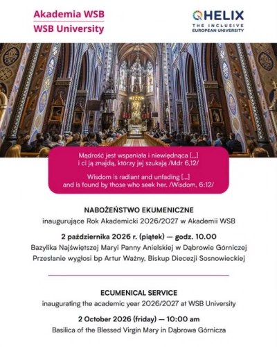 ilustracja aktualności: Nabożeństwo Ekumeniczne inaugurujące rok akademicki 2026/2027