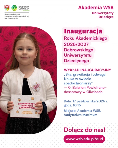 ilustracja aktualności: Zapraszamy na 19. Inaugurację Dąbrowskiego Uniwersytetu Dziecięcego 
