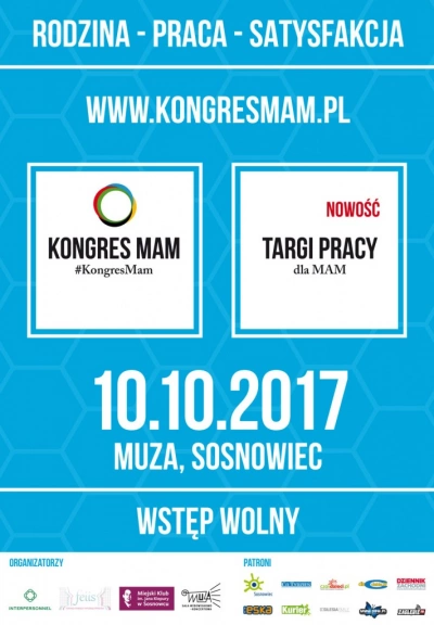 ilustracja aktualności: 2. Kongres Mam i Targi Pracy dla Mam już 10 października w Sosnowcu!