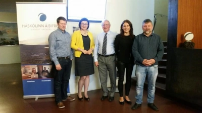 ilustracja aktualności: Przedstawiciele WSB podczas wizyty studyjnej w Uniwersytecie w Bifrost na Islandii