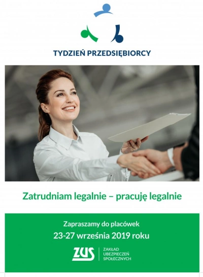 ilustracja aktualności: Tydzień Przedsiębiorcy ZUS o. w Sosnowcu