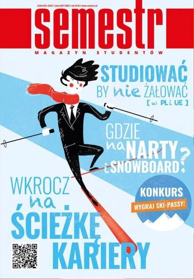 ilustracja aktualności: "Zima 2017/2018" Magazynu SEMESTR, BEZPŁATNY 5-dniowy Karnet Narciarski, najnowsze informacje z rynku pracy!