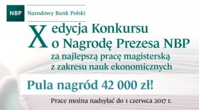 ilustracja aktualności: Nagroda Prezesa NBP – pula nagród to 42 000 zł!
