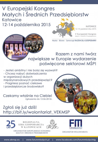 ilustracja aktualności: Wolontariat podczas V EUROPEJSKIEGO KONGRESU MAŁYCH I ŚREDNICH PRZEDSIĘBIORSTW
