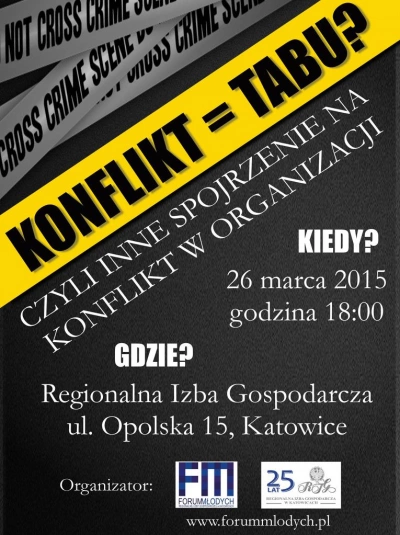 ilustracja aktualności: KONFLIKT = TABU? - czyli inne spojrzenie na konflikt w organizacji