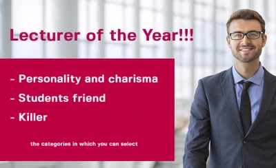 ilustracja aktualności: Lecturer of the Year!!!