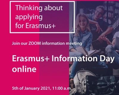 ilustracja aktualności: Erasmus+ Information Day – online