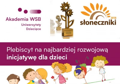 ilustracja aktualności: Uniwersytety Dziecięce Akademii WSB nominowane do nagrody Słoneczniki 2018