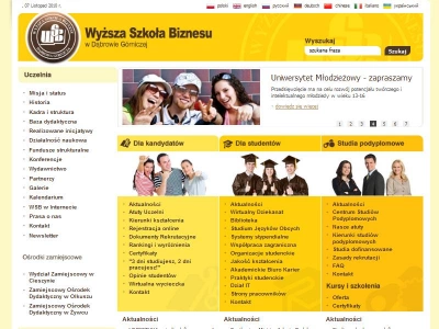 ilustracja aktualności: Nowy serwis internetowy WSB