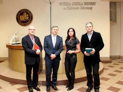 ilustracja aktualności: Wicemarszałek Mariusz Kleszczewski gościem WSB