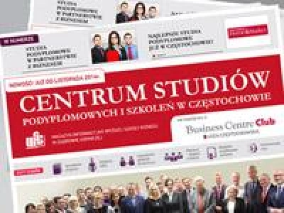 ilustracja aktualności: Już jest! Centrum Studiów Podyplomowych i Szkoleń w Częstochowie