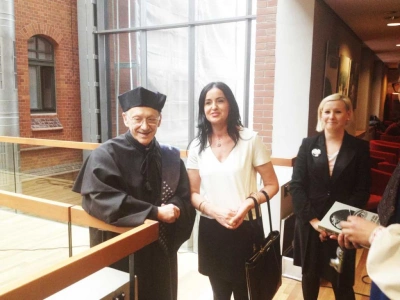 ilustracja aktualności: Rektor WSB na uroczystości nadania tytułu doctora honoris causa Uniwersytetu Śląskiego w Katowicach prof. Michałowi Hellerowi