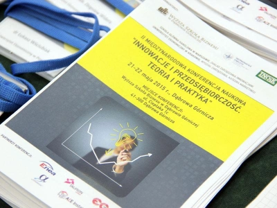 ilustracja aktualności: Międzynarodowa Konferencja Naukowa "Innowacje i przedsiębiorczość. Teoria i praktyka"
