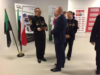 ilustracja aktualności: WSB podczas uroczystości barbórkowych w Wyższym Urzędzie Górniczym