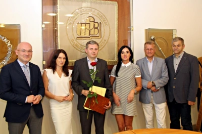 ilustracja aktualności: Pan Profesor Włodzimierz Sroka wyróżniony przez JM Rektor