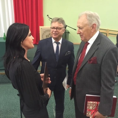 ilustracja aktualności: JM Rektor WSB złożyła gratulacje prof. Piotrowi Sztompce