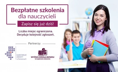 ilustracja aktualności: Bezpłatne szkolenia dla nauczycieli z województwa śląskiego