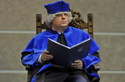 ilustracja aktualności: Przedstawiciele AWSB podczas uroczystości nadania tytułu doktora honoris causa Uniwersytetu Szczecińskiego Profesorowi Zbyszko Melosikowi