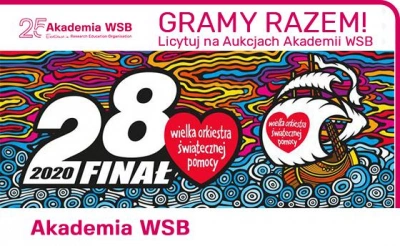 ilustracja aktualności: Akademia WSB gra z WOŚP 